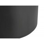 Lavex 55 Gallon Black Round Commercial Trash Can and Lid