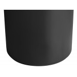 Lavex 55 Gallon Black Round Commercial Trash Can and Lid