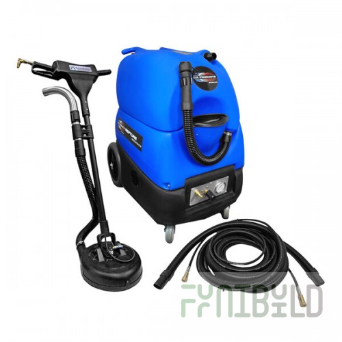 U.S. Products Neptune 1200 05-10012-P Dual Cord Carpet Extractor with Revolver High Pressure Tool and 25' Hose - 15 Gallon