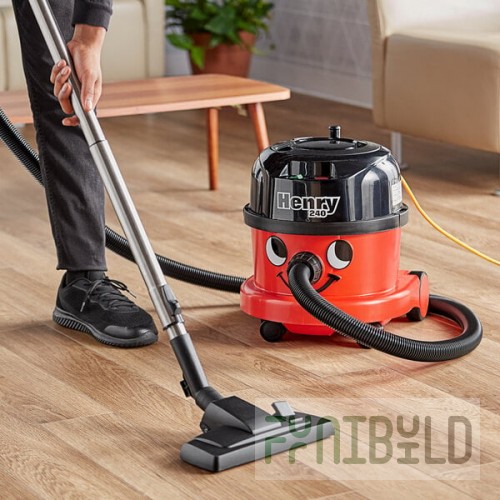 NaceCare Solutions Henry ProVac PPR 240 900766 2.5 Gallon Corded Canister Vacuum with AST2 Combination Floor Toolkit - 120V