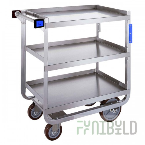 Lakeside 559 Heavy Duty NSF Stainless Steel 3 Shelf Utility Cart - 22 3/8
