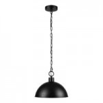 Globe Modern Farmhouse Matte Black / Beige Fabric Chandelier - 120V, 60W Globe Modern Farmhouse Matte Black / Beige Fabric Chandelier - 120V, 60W