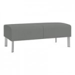 Lesro Luxe Lounge Series Open House Asteroid Fabric Loveseat with Steel Legs Lesro Luxe Lounge Series Open House Asteroid Fabric Loveseat with Steel Legs
