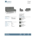 Lesro Luxe Lounge Series Open House Asteroid Fabric Loveseat with Steel Legs Lesro Luxe Lounge Series Open House Asteroid Fabric Loveseat with Steel Legs