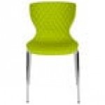 Flash Furniture LF-7-07C-CGRN-GG Lowell Contemporary Citrus Green Plastic Stackable Chair