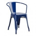 Lancaster Table & Seating Alloy Distressed Aquamarine Outdoor Arm Chair