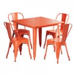 Lancaster Table & Seating Alloy Distressed Aquamarine Outdoor Arm Chair