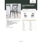 Lancaster Table & Seating Vineyard Smokey Black Wood Cross Back Chair