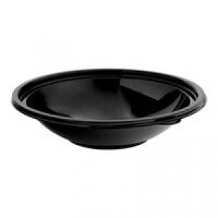 Sabert 93032A100 FreshPack 32 oz. Black Round Shallow Bowl - 100/Case Sabert 93032A100 FreshPack 32 oz. Black Round Shallow Bowl - 100/Case