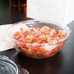 Dart SafeSeal 8 oz. Plastic Tamper-Resistant, Tamper-Evident Bowl with Flat Lid - 240/Case