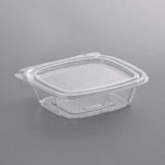 Dart SafeSeal 8 oz. Plastic Tamper-Resistant, Tamper-Evident Bowl with Flat Lid - 240/Case