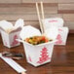 Fold-Pak 16MWPAGODM 16 oz. Pagoda Chinese / Asian Microwavable Paper Take-Out Container - 450/Case