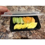 Pactiv Newspring NC723B 24 oz. Black VERSAtainer Round Microwavable Container with Lid - 150/Case