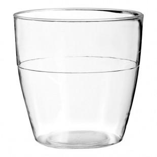 Solia 3.7 oz. Clear Plastic Canteen Cup - 600/Case