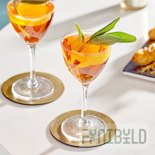 Acopa Deco 5 oz. Vintage Nick and Nora Martini Glass - Sample