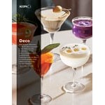 Acopa Deco 5 oz. Vintage Nick and Nora Martini Glass - Sample