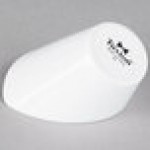 Tuxton GZP-040 TuxTrendz 4 oz. Porcelain White China High Back Bowl - 12/Case