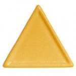 G.E.T. Enterprises DT200-MOD-T Bugambilia Smooth MOD Finish Terracotta Resin-Coated Aluminum Deep XXS Triangle Disc