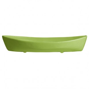 G.E.T. Enterprises BT031LM Bugambilia 6.9 Qt. Classic Textured Finish Lime Resin-Coated Aluminum Deep Boat