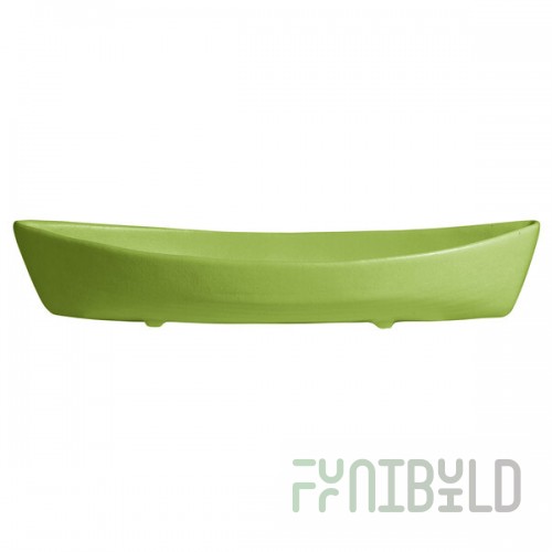 G.E.T. Enterprises BT031LM Bugambilia 6.9 Qt. Classic Textured Finish Lime Resin-Coated Aluminum Deep Boat