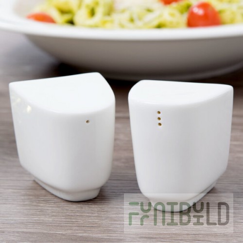 Villeroy & Boch 16-4004-3490 Affinity White Porcelain Salt and Pepper Shaker Set - 6/Pack