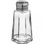 Choice 1 oz. Mushroom Top Paneled Salt and Pepper Shaker - 12/Pack