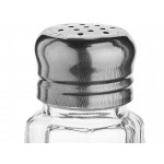 Choice 1 oz. Mushroom Top Paneled Salt and Pepper Shaker - 12/Pack