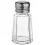 Choice 1 oz. Mushroom Top Paneled Salt and Pepper Shaker - 12/Pack
