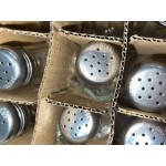 Choice 1 oz. Mushroom Top Paneled Salt and Pepper Shaker - 12/Pack