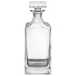 Franmara Jolie 30 oz. Square Crystal Decanter with Crystal Stopper - 6/Case Franmara Jolie 30 oz. Square Crystal Decanter with Crystal Stopper - 6/Case