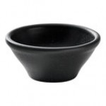 Heart & Soul Pine 2.4 oz. Round Coal Porcelain Ramekin - 6/Case
