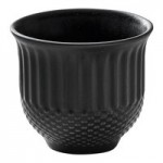 Heart & Soul Pine 2.4 oz. Round Coal Porcelain Ramekin - 6/Case