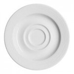 Ariane Eclipse 2.38 oz. White Embossed Porcelain Butter Ramekin - 12/Case