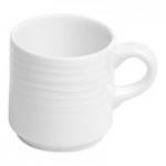 Ariane Eclipse 2.38 oz. White Embossed Porcelain Butter Ramekin - 12/Case