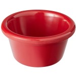 Acopa 2 oz. Red Smooth Melamine Ramekin - 12/Case