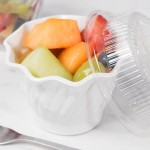 Cambro SRB5CW148 Camwear® 5 oz. White Polycarbonate Swirl Bowl - 24/Case