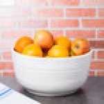 TableCraft CW3180W 6.75 Qt. White Cast Aluminum Fruit Bowl TableCraft CW3180W 6.75 Qt. White Cast Aluminum Fruit Bowl