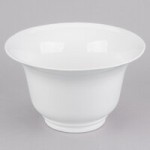 TableCraft CW3180W 6.75 Qt. White Cast Aluminum Fruit Bowl TableCraft CW3180W 6.75 Qt. White Cast Aluminum Fruit Bowl
