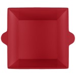 TableCraft CW1490R 6.5 Qt. Red Cast Aluminum Square Condiment Bowl TableCraft CW1490R 6.5 Qt. Red Cast Aluminum Square Condiment Bowl