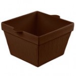 TableCraft CW1490R 6.5 Qt. Red Cast Aluminum Square Condiment Bowl TableCraft CW1490R 6.5 Qt. Red Cast Aluminum Square Condiment Bowl