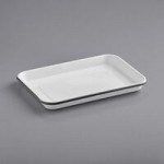 TableCraft 80016 Enamelware 56 oz. Black and Cream White Rolled Rim Round Round Bowl