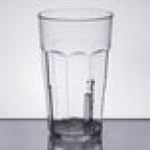 Cambro LT22152 Laguna 22 oz. Clear Customizable SAN Plastic Tumbler - 36/Case