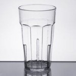 Cambro LT22152 Laguna 22 oz. Clear Customizable SAN Plastic Tumbler - 36/Case