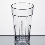 Cambro LT22152 Laguna 22 oz. Clear Customizable SAN Plastic Tumbler - 36/Case