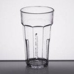 Cambro LT22152 Laguna 22 oz. Clear Customizable SAN Plastic Tumbler - 36/Case