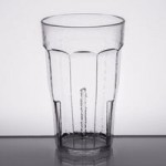 Cambro LT22152 Laguna 22 oz. Clear Customizable SAN Plastic Tumbler - 36/Case