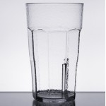 Cambro LT22152 Laguna 22 oz. Clear Customizable SAN Plastic Tumbler - 36/Case