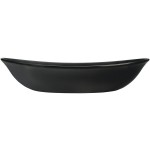 Libbey DRI-16-OME Driftstone 115 oz. Onyx Organic Melamine Coupe Serving Bowl - 6/Case