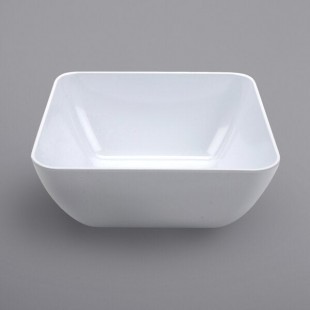 GET CS-1281-W Midtown 4 Qt. White Glazed White Deep Square Melamine Bowl - 3/Case GET CS-1281-W Midtown 4 Qt. White Glazed White Deep Square Melamine Bowl - 3/Case