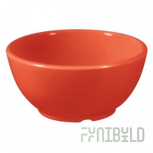 GET B-45-RO Diamond Mardi Gras 10 oz. Rio Orange Melamine Bowl - 24/Case